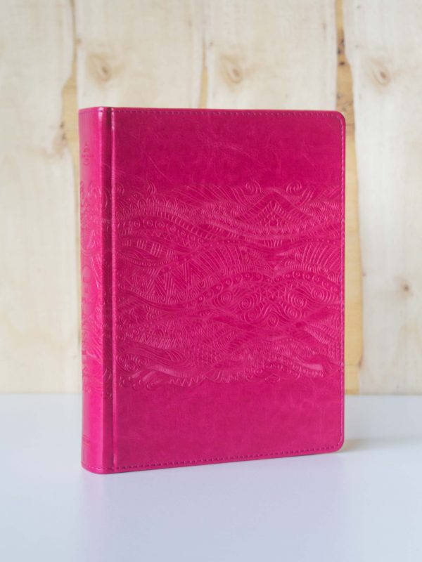 BIBLIA DE APUNTES FUCSIA ILUSTRADA