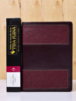 BIBLIA RV60 DE ESTUDIO VIDA PLENA DUO TONO MARRO