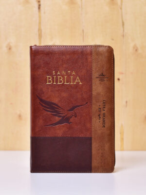 BIBLIA RVR60 065 CAFÉ TAMAÑO MANUAL LG INDICE AGUILA