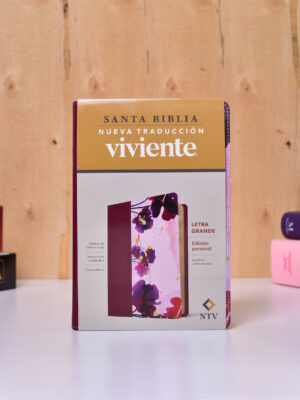 BIBLIA NTV EDICION PERSONAL LETRA GRANDE JARDIN MORADO