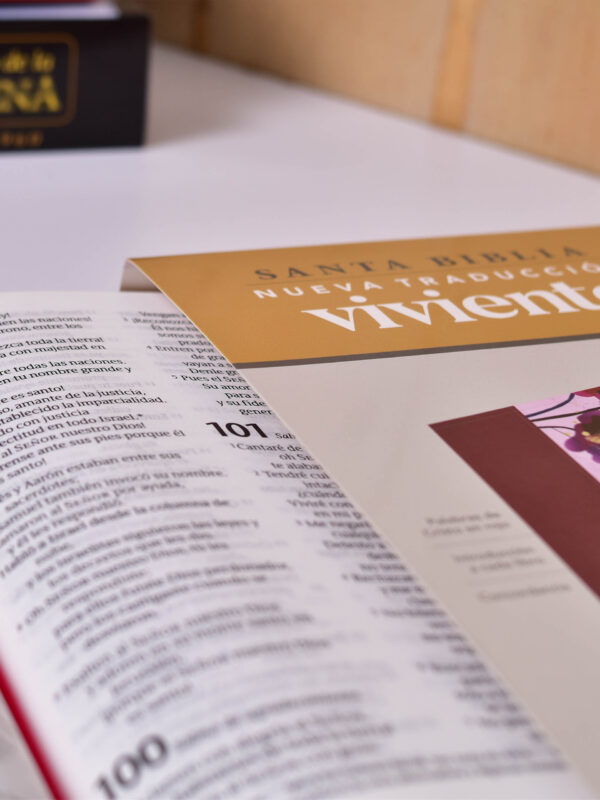 BIBLIA NTV EDICION PERSONAL LETRA GRANDE JARDIN MORADO - Image 2