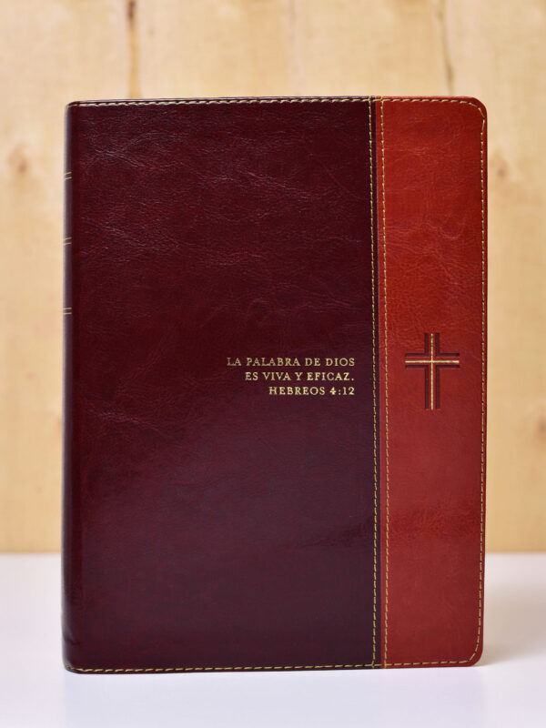 BIBLIA DE ESTUDIO DIARIO VIVIR, LETRA GRANDE, CAFE CLARO