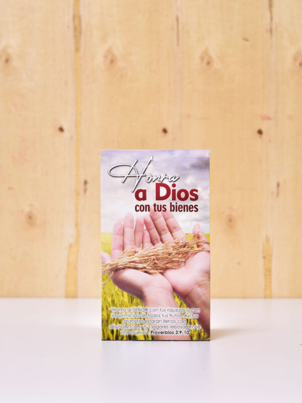 PAQUETE DE SOBRES X 40 PARA OFRENDA HONRA A DIOS CON TUS BIENES A COLOR