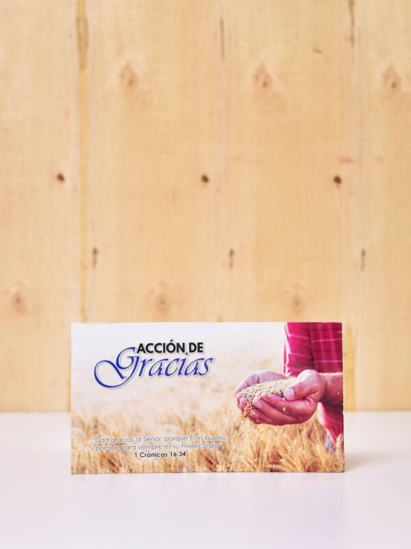 PAQUETE DE SOBRES X 40 PARA ACCION DE GRACIAS A COLOR