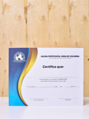 REGISTRO DE BAUTISMO IPUC X 20