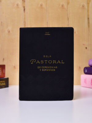 BIBLIA RVC 086 LG PASTORAL NEGRA CANTO DORADO