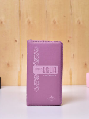 BIBLIA 035 TIPO CARTERA ROSAS - ROSA INDICE CANTO PLATA