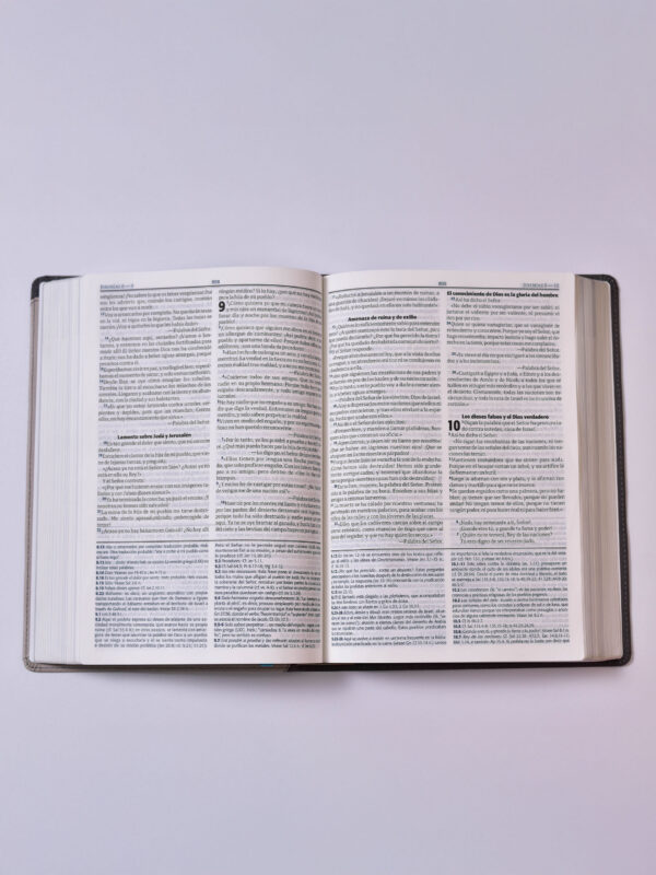 BIBLIA 085 RVC DE ESTUDIO COLOR GRIS NEGRO - Image 2