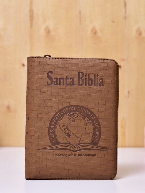 BIBLIA 045 CON HIMNARIO FLEXIBLE CAFE LADRILLO