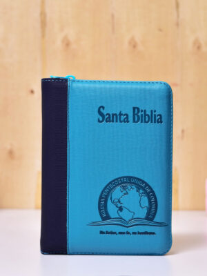 BIBLIA 045 CON HIMNARIO FLEXIBLE AGUAMARINA AZUL OSCURO