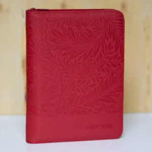 BIBLIA 055 ROJO HOJITAS CANTO PLATEADO INDICE QR