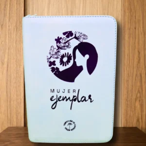 BIBLIA MUJER EJEMPLAR TLA066 AZUL CANTO PLATEADO