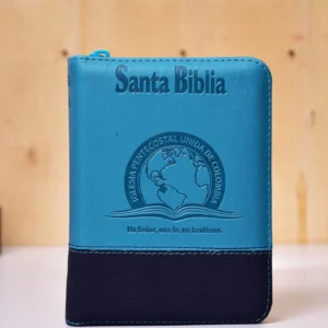 BIBLIA 025 CON HIMNARIO FLEXIBLE AZUL COMBINADO