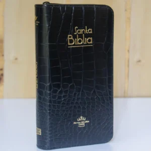 BIBLIA 035 FLEXIBLE TIPO CARTERA COLOR NEGRO QR