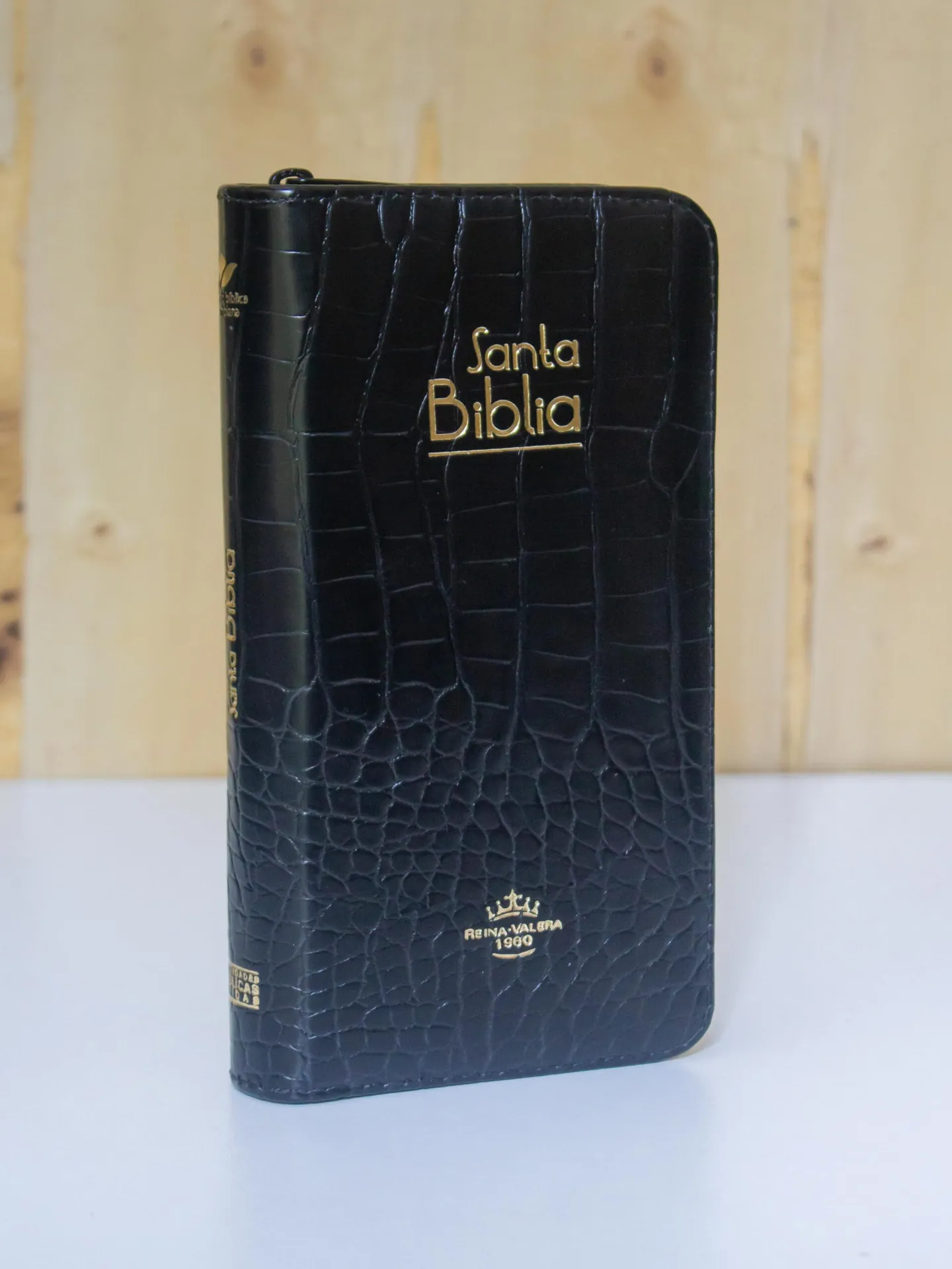 BIBLIA 035 FLEXIBLE TIPO CARTERA COLOR NEGRO QR
