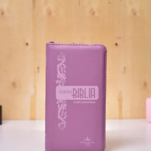 BIBLIA 035 TIPO CARTERA ROSAS - ROSA INDICE CANTO PLATEADO QR