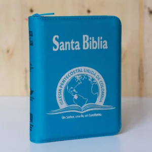BIBLIA 045 CON HIMNARIO FLEXIBLE - AGUAMARINA