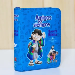 BIBLIA AMIGOS POR SIEMPRE AZUL CIERRE RV60 QR