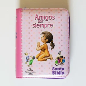 BIBLIA AMIGOS POR SIEMPRE ROSADA CIERRE RVR 60