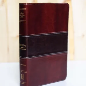 BIBLIA DEL PESCADOR RVR 1960 LETRA GRANDE CAOBA SEMIL PIEL