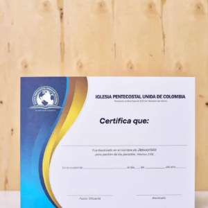 CERTIFICADO DE BAUTISMO