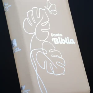 BIBLIA 065 CON HIMNARIO FLEXIBLE BEIGE CANT PLATA