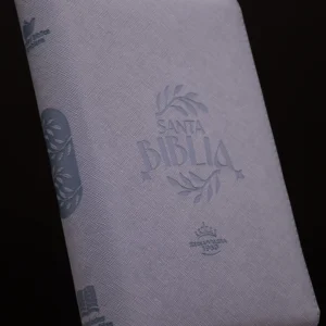 BIBLIA 065 CON HIMNARIO FLEXIBLE AZUL CLARO CANTO PLATA