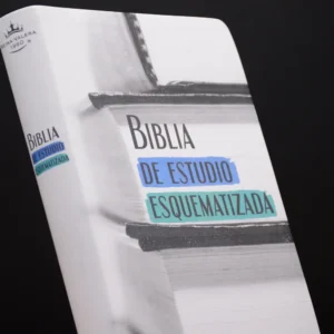 BIBLIA DE ESTUDIO ESQUEMATIZADA IMITACION PIEL BLANCA