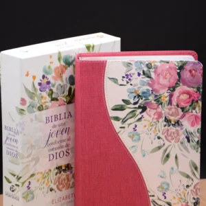BIBLIA DE ESTUDIO UNA JOVEN CONFORME AL CORAZON DE DIOS FLORAL