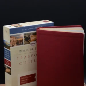 BIBLIA DE ESTUDIO TRASFONDO CULTURAL RVR IMITACION ROJO