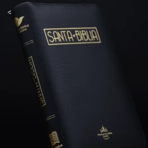 BIBLIA 055 ACOLCHADA NEGRA CANTO ROJO