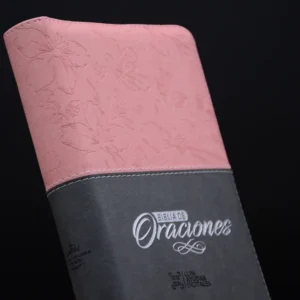 BIBLIA 055 ORACIONES COLOR ROSADO GRIS