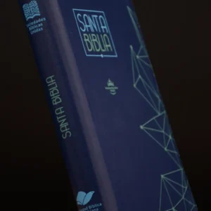 BIBLIA 065 COLOR AZUL CANTO AZUL QR