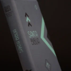 BIBLIA 065 TRIANGULOS COLOR GRIS CANTO GRIS QR