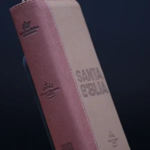 BIBLIA 035 TIPO CARTERA CAFE-MARRON INDICE CANTO DORADO QR