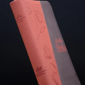 BIBLIA 086 NARANJA CHAMPAGNE CANTO BLANCO CIERRE QR