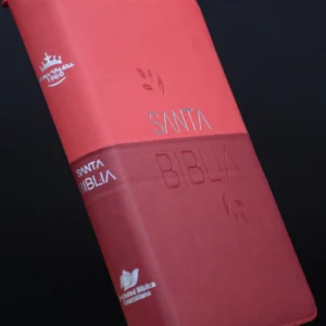 BIBLIA 086 TINTO CEREZA CANTO BLANCO INDICE CIERRE QR