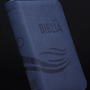 BIBLIA TLA 045 AZUL OSC CANTO PLATEADO CIERRE