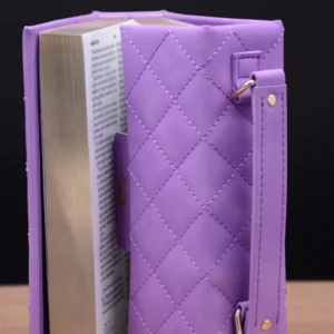 BIBLIA RVR 60 045 CARTERA LILA CON BROCHE Y MANIJA