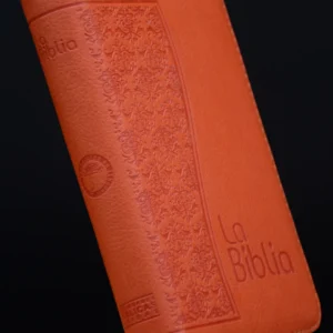 BIBLIA TLA 46ZLM NARANJA CANTO DORADO