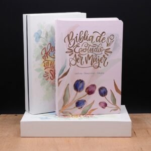 BIBLIA DE ESTUDIO SER MUJER TAPA TULIPANES