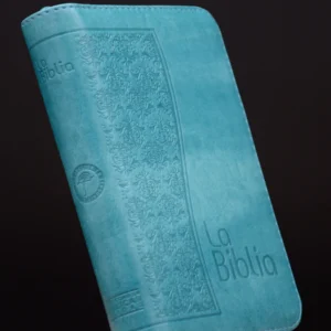 BIBLIA 045 TLA AZUL TURQUEZA C PLATA